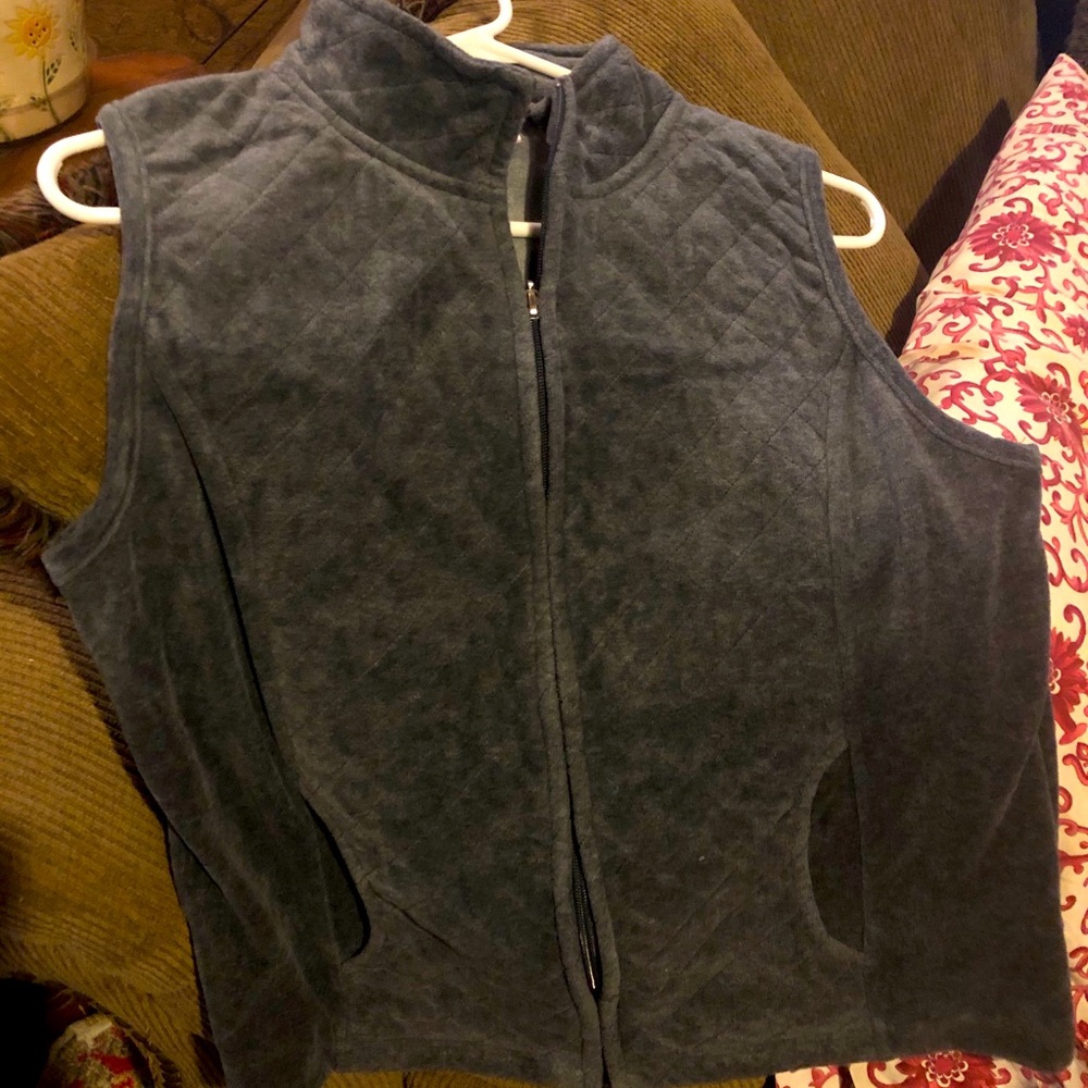Soft gray vest